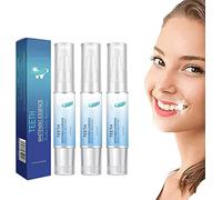 [ 3 unidades] Lápiz blanqueador de dientes, removedor de manchas de dientes para blanquear los dientes, blanqueamiento eficaz e indoloro, sin sensibilidad, fácil de usar, elimina eficazmente las manchas de los dientes, sabor a menta