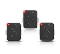 3 unidades Mando a distancia Niza 433 MHz Rolling Code, 2 canales, reemplazo para ON1E, ON2E, ON4E, compatible con motorizaciones puerta y garaje, alcance hasta 200 m, formato llavero compacto