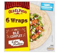 3 unidades *** OLD EL PASO Wraps Trigo integral extra esponjoso sin conservantes 6 envolturas 350 g