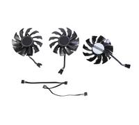 3 unidades PLA09215S12H 82 mm 4 pines de repuesto de enfriador de instalación simple ventilador para gestión de tarjetas gráficas 2080 Accesorios Ventilador de tarjeta gráfica