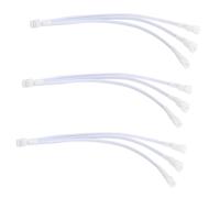 3 unidades PWM Splitter PWM Fan Splitter PC Ventilador placa base Y Cable divisor Cable Adaptador Cable Adaptador 4 Pin/3 Pin Cable Ventilador para Fan Hub Computadora Atx Cable Alargador Argb