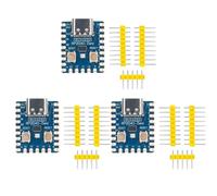 3 unidades RP2040-Zero, Compact Microcontroller Development Board, basado en el procesador Raspberry-Pi 2040 Dual Core ARM Cortex M0+, compatible con C/C++/Python Development (con pines sin soldadura)