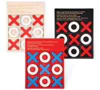 3 unidades Tic TACS Toe Extreme Tic-Tac-Toe Tics TacHolzspiel Holzspiel Holzspiel Tragbares Brett reisesspiel Familiensspiel Familiensbrett für Bildung 3+ Jahre jährige Jungs
