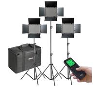 (3 unidades) ViLTROX VL-D85T 85W LED bicolor luz de vídeo e iluminación Set contiene: luz LED regulable 3300K ~ 5600K con trípode de luz de 75 pulgadas para estudio fotografía y grabación de vídeo