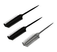 3 unids cepillo alisador coletas de caballo borde brocha elegante cola de caballo cepillo de pelo para baile de salón de baile competición peinado