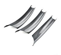 3 unids coche interior puerta tirador cubierta conjunto para BMW X5 E70 X6 E71 E72 2007 2014 ABS Material Reemplazo Trim (LHD)