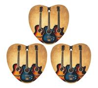 3 unids colección de guitarras coche ambientador colgante tarjetas perfumadas lindo gris fresco coche larga duración nuevo fragancias para mujeres hombres ambientador natural con cordón automotriz