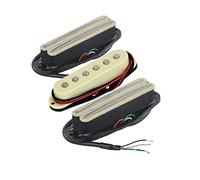 3 Unids Cuello + Medio + Puente Recogida De Cerámica Juego Hot Rail Humbucker Pickups & Guitar Single Bobina Pickup Amarillo Elgitarrhämtning