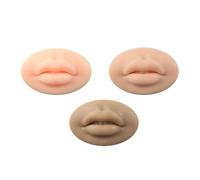 3 unids labios falsos tatuaje práctica labios silicona micropigmentación práctica piel 3D falsa piel tatuaje piel labio entrenamiento