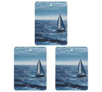 3 unids mar azul velero coche ambientador colgante tarjetas perfumadas gris lindo ambientadores de coche larga duración nuevos coches fragancias para mujeres hombres ambientador natural con cordón