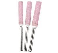 3 unids multipropósito afilador de motosierra vástago redondo diferentes especificaciones fuerte estabilidad pulido piedra archivo para talla de piedra - 3 unids