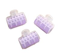 3 Unids/pack Air Bangs Rodillo Rizador De Pelo Para peinados | Bang Roll Curler Plástico Autoadhesivo Cabello Curling Herramientas de Peluquería(1 bag 3pcs purple)