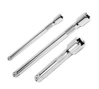3 unids/pack triple longitud enchufe alargador barra set profesional 1/4 pulgadas accionamiento 50 mm 75 mm 100 mm biela de acero fuerte extensión enchufe herramienta manual