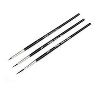 3 unids/set 0 00 000 gancho línea pluma profesional punta fina dibujo pincel para pintura al óleo acrílico pintura al óleo kit de herramientas