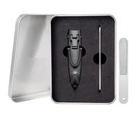 3 unids/set 0,5 cm cortaúñas ultrafinas cortaúñas tijeras de manicura portátiles herramienta de pedicura, negro