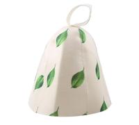 3 unids/set baño Anti calor fieltro cabeza protección gorro de ducha Sauna sombrero vaporario Accesorios para Mujer Hombre(Green)