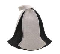 3 unids/set baño Anti calor fieltro cabeza protección gorro de ducha Sauna sombrero vaporario Accesorios para Mujer Hombre(Black White)