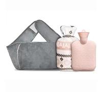 3 unids/set botella de agua caliente de goma o bolsa de felpa caliente cinturón de cubierta de cintura con cubierta bolsa calentadora de manos portátil for niña regalo de Navidad (Color : 3pcs Type A