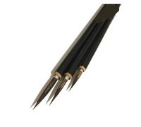 3 unids/Set Cepillo de línea de Gancho de Cabeza de Cobre Pinceles de Pintura de caligrafía Fina para Artistas, Adultos Y NiñOs