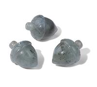 3 Unids/set Conos De Pino Piedra Tallada Cristal Natural Cuarzo Decoración Del Hogar Habitación Ornamento Decoración Artesanal 20 * 26-27mm,labradorita