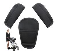 3 unids/set de almohadillas para cinturón de seguridad para niños, almohadillas suaves para correa de asiento de coche, funda elástica para cinturón de seguridad para coche, cochecito