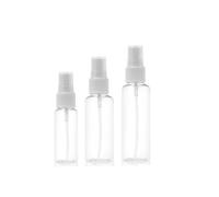 3 unids/set de botellas vacías transparentes con pulverizador, 30ML, 50ML, 60ML, Mini contenedor rellenable de plástico, envases cosméticos vacíos