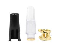 3 Unids/set De Cabezal De Flauta De Saxofón Alto Con Cabeza De Flauta, Tapa Transparente De ABS, Clip, Accesorios Para Instrumentos De Viento De Madera