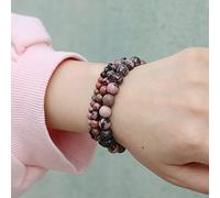 3 Unids/set De Pulseras De Piedra Natural, Pulseras De Ágata De Piedra De Aventurina Para Hombres Y Mujeres, Pulsera De Joyería De Cuerda Elástica, Regalo De Moda,Ojo De Tigre Amarillo,23cm