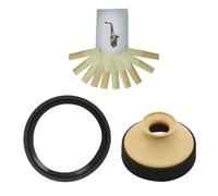 3 Unids/set Kit De Silenciador De Saxofón Accesorios De Viento De Madera Eb Saxofón Alto Cañas Silenciador Saxofón Anillo Mudo Piezas De Instrumentos