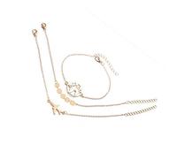 3 unids/set Mapa del mundo pulseras wafer cadena avión pulseras con colgantes pulsera bohemia conjunto para las mujeres niñas regalos de la joyería del partidoDurability