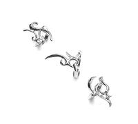 3 unids/set mujeres lujo uñas retro moda protección uñas tapa de uñas cubierta dedo uñas anillos conjunto joyería plata para las mujeres