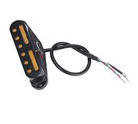 3 Unids/set Pastilla SSS de Puente Medio de Cuello de Bobina única para Guitarra Estilo ST (BLACK)