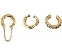 3 unids/set pendientes Clip de Cartílago No Piercing Estilo callejero, puño de oreja, Clip de hueso de diamante de las mujeres joyería ChicUn diseño ingenioso