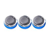 3 Unids/set Perilla De Aire Acondicionado De Aluminio Interruptor De Calentador Botones De Control De Clima Apto Para Accesorios De Automóvil Cubiertas De Aire Acondicionado Para Unidades De Pared