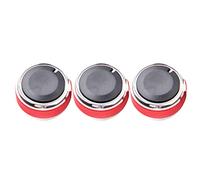 3 Unids/set Perilla De Aire Acondicionado De Aluminio Interruptor De Calentador Botones De Control De Clima Apto Para Accesorios De Automóvil Cubiertas De Aire Acondicionado Para Unidades De Pared
