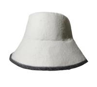 3 unids/set sombrero de Sauna lana, accesorios, termoestable, fresco, baño para Mujer Hombre(White)