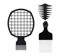 3 unids/set Twist It up Comb, Afro Metal Pick Comb herramientas de peinado peine para hombres suministros de peinado para el salón del hogar