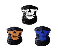 3 unids sin costuras cráneo media cara diadema bufanda motocicleta cabeza abrigo deporte al aire libre headwear