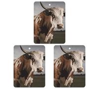 3 unids vaca coche ambientador colgante tarjetas perfumadas lindo té refrescadores de coche larga duración nuevo coche fragancias para mujeres hombres ambientador natural con cordón automotriz