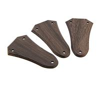 3 unids Yootones Guitarras Truss Rod Cover 3 agujeros Rosewood Truss Rod Cover para Guitarras Piezas Accesorios