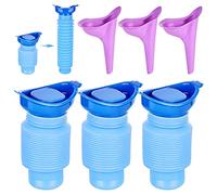 3 urinales retráctiles, Mini urinario 750 ml, urinario de Emergencia Reutilizable, Botella de orina, Inodoro móvil portátil, Inodoro móvil de Emergencia para niños, Adultos, Atascos, Camping