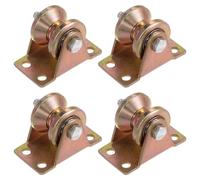 3" V Groove Wheel Sliding Gate Caster 1102lbs, Rigid Caster Wheels with Bracket for Inverted V-Track, for Garage Door, Lifting, Industrial Machines(4,1.2")