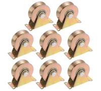 3" V Groove Wheel Sliding Gate Caster 1102lbs, Rigid Caster Wheels with Bracket for Inverted V-Track, for Garage Door, Lifting, Industrial Machines(8,3")
