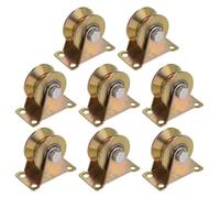 3" V Groove Wheel Sliding Gate Caster 1102lbs, Rigid Caster Wheels with Bracket for Inverted V-Track, for Garage Door, Lifting, Industrial Machines(8,1.9")