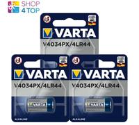 3 VARTA V4034PX 4LR44 Alcalino batteries 6V Simple Batería blister Paquete 1BL