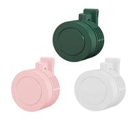 3 ventiladores de cuello, ventilador mini colgante para cuello, pequeños ventiladores de mesa, USB recargables con clip para cintura, silenciosos, ligeros y portátiles, ideales