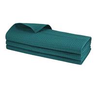 3 Verde Esmeralda trapos de algodón 100%, suela de piqué, Cocina, paño, Toalla de mano, paños, Gastro Calidad, Color Azul