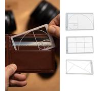 3 Visores De Proporción Áurea, Visor para Fotografía, Herramienta Portátil De Composición De Tercios, Visor De para Dibujar, para Pintura, Bocetos