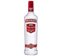 3 × Vodka Smirnoff Etiqueta Roja rellenable (Caja de 3 Botellas de 1 L)