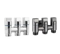 3 Way Angle Valve Improve The Functionality Of Your Home Or Commercial Spaces With The Three Way Diverter Valve(Silver)